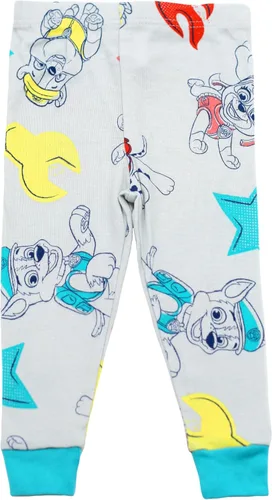 Vista 7 de Nickelodeon Paw Patrol Baby Shark Blue's Clues & You - Conjunto de pijama de algodón ajustado de 4 piezas