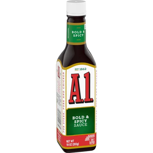 Vista 3 de A.1. Salsa para Bistec Bold & Spicy, botella de 10 oz (paquete de 3)