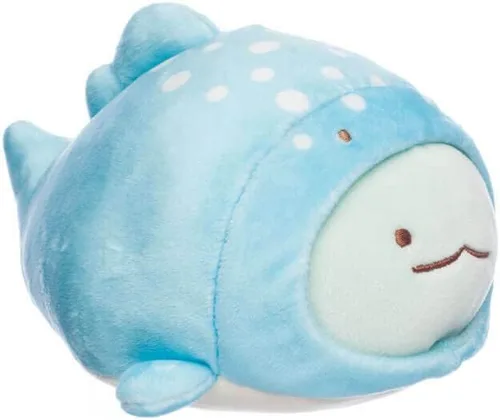 Vista 2 de SUMIKKOGURASHI San-X - Peluche original de la serie de animales marinos (ballena mochi de Tokage - S)