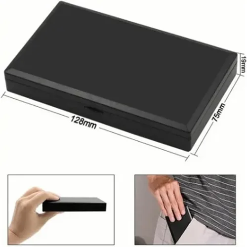 Vista 4 de Mini báscula digital de bolsillo, báscula de bolsillo de precisión con peso de calibración de 3.53 oz, 7.05 oz x 0.00 oz, báscula digital de gramos