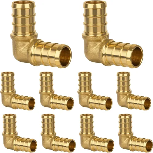 Vista 23 de Acoplamiento Pex de 1/2", Accesorios Pex, Accesorios de Engaste de Latón de Alta Resistencia para Tubos PEX con Construcción Resistente a Fugas