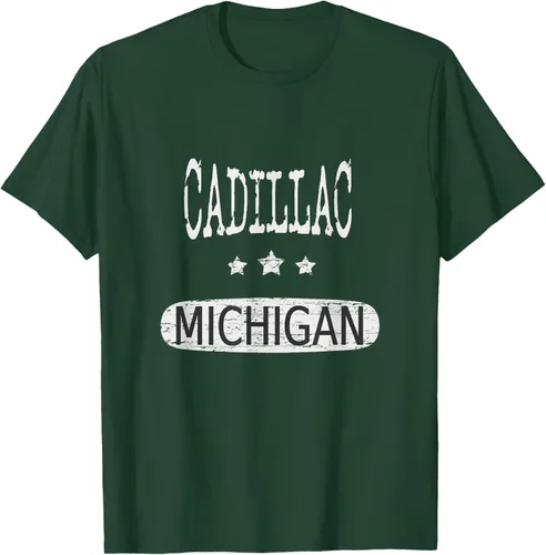 Vista 70 de Vintage Cadillac Michigan Camiseta