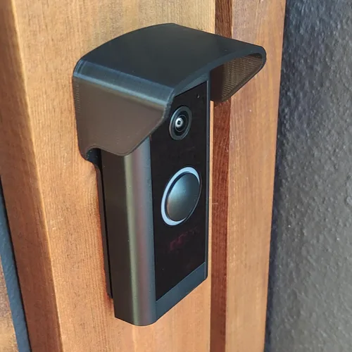 Vista 7 de RingWired - Cubierta protectora para protección contra la lluvia, plástico negro, montaje en pared