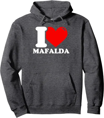 Vista 4 de Sudadera con capucha I Love Mafalda, Negro