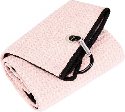 Vista 8 de Mile High Life Toalla de golf premium de tejido de gofre, 16 x 24 pulgadas, extra absorbente y de secado rápido, microfibra ultrasuave, clip