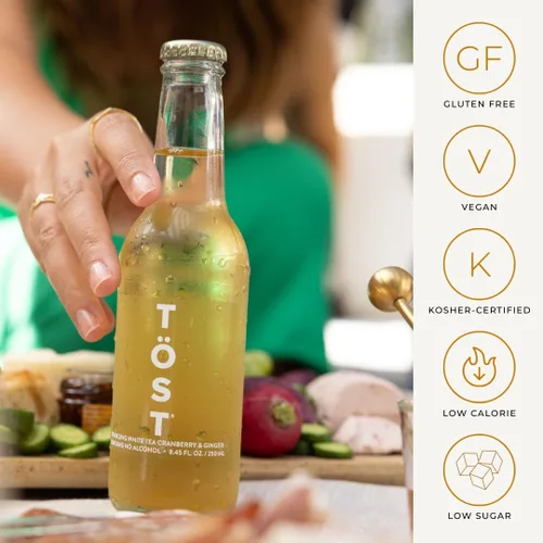 Vista 4 de TÖST - Bebida espumosa totalmente natural sin alcohol, 8.5 fl oz, paquete de 16