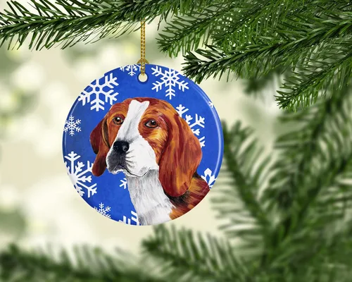 Vista 285 de Caroline's Treasures Cavalier Spaniel - Adorno de cerámica para colgar en el árbol de Navidad, para el hogar, Navidad, fiestas, regalo, 3 pulgadas