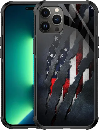 Vista 40 de Funda para iPhone 11 Pro, Funda con Bandera Americana para iPhone 11 Pro Diseño para Hombres Niños [Anti-Rayones] Antideslizante+A Prueba de Golpes