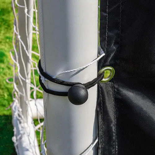Vista 5 de 50 cuerdas elásticas de bola de 6 pulgadas, cuerda elástica resistente con lazos de bola para toldo, lona, camping, carpa de carga, color negro