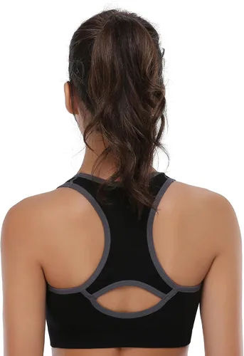 Vista 8 de BAOMOSI Sujetador deportivo sin costuras con espalda cruzada para mujer, soporte de alto impacto, yoga, gimnasio, entrenamiento, fitness