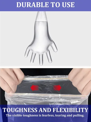 Vista 2 de Sosation 50 fundas impermeables para brazo para ducha, baño, protector de manga fundida para brazos, fundas protectoras de vendaje largo