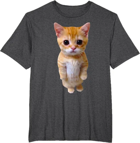 Vista 19 de El Gato Meme Sad Crying Cat Munchkin Kitty Meme Camiseta de moda Small Negro