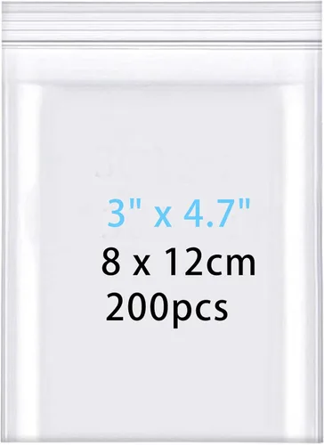 Vista 20 de newlng Mini bolsas de plástico de 1.6 x 2.4 pulgadas/1.6x2.4 in, 600 bolsas de joyería transparentes resellables, bolsa pequeña con cremallera