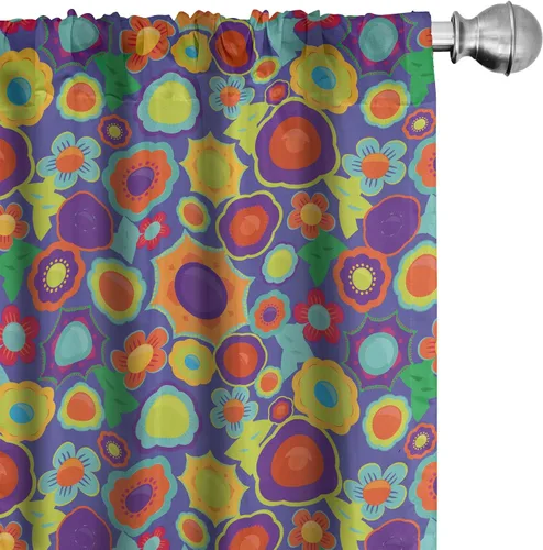 Vista 19 de Lunarable Cortinas con estampado de madera, madera natural rústica con rayas, patrón abstracto ovalado, tema de carpintería, tratamientos