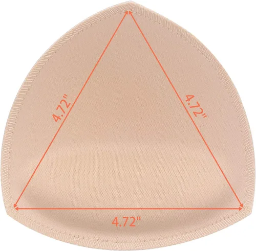 Vista 2 de Awpeye 10 pares de almohadillas de brasier deportivo para mujer (beige, negro, blanco)