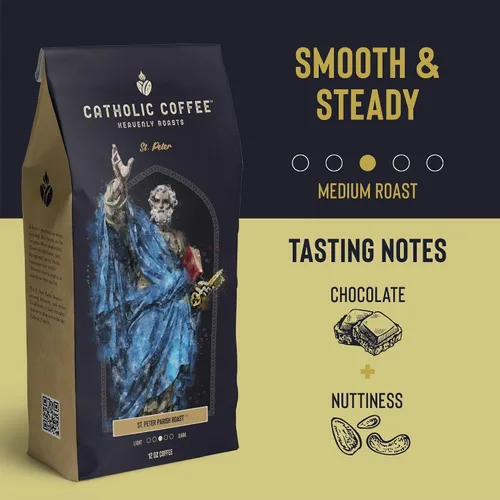 Vista 6 de Catholic Coffee Caja de café variada (grano entero) (Nuestra Señora de Guadalupe, San Patricio, San Pedro, San José)