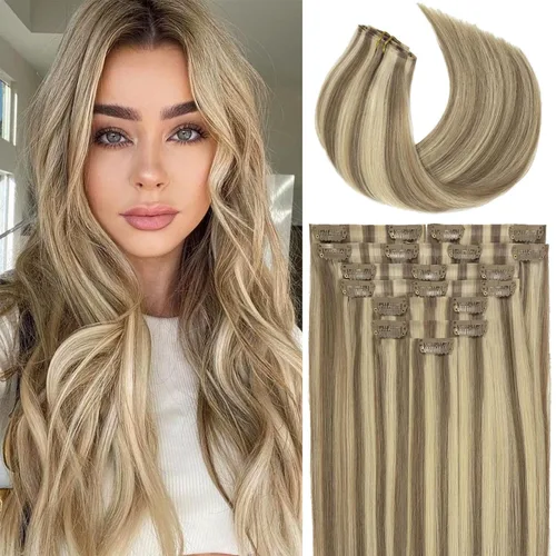 Vista 40 de Lacer Extensiones de cabello humano Remy sin costuras, color negro #1, ultra fino, doble trama de poliuretano, invisible, 7 unidades, 4.33 oz