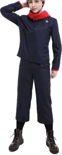 Vista 2 de haikyuu Disfraz unisex de anime para cosplay, conjunto de uniforme escolar de Tokio
