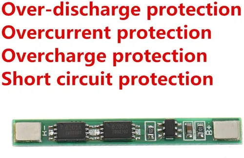 Vista 2 de 5 unids 1S 3.7 V 4A 18650 cargador PCB BMS placa de protección para celda de batería de litio de iones de litio