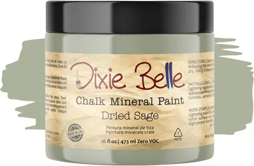 Vista 181 de Pintura para muebles con acabado de tiza Dixie Belle Paint Company - Amatista (4oz) - Pintura mineral de tiza chic púrpura profundo mate