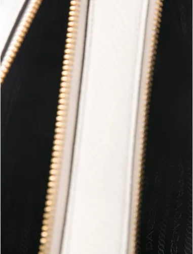 Vista 5 de Prada 1BH079 Vitello Phenix - Crossbody para mujer, color blanco