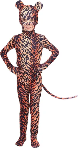 Vista 2 de Gaoin Bonito disfraz de leopardo de elastano para niños y niñas