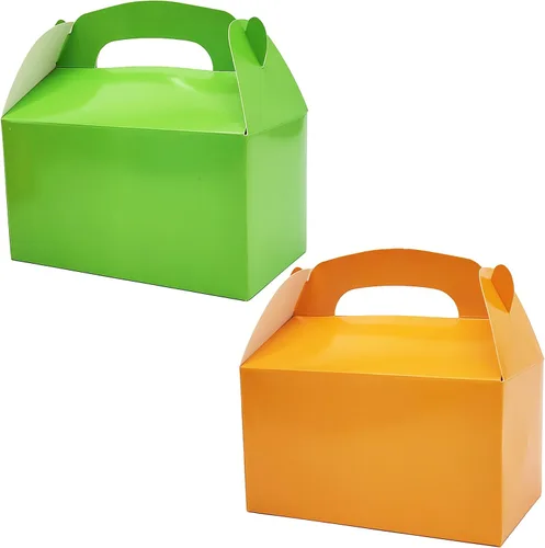 Vista 5 de The Dreidel Company Cajas de golosinas a dos aguas, recuerdos de fiesta, caja de 6.25 x 3.5 x 3.5 pulgadas, paquete de 25 (surtido)