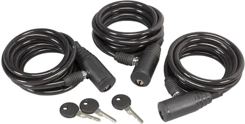 Vista 2 de Hunters Specialties Candado de cable de 6 pies con llave, resistente a la intemperie, resistente a la intemperie, cable de seguridad antirrobo
