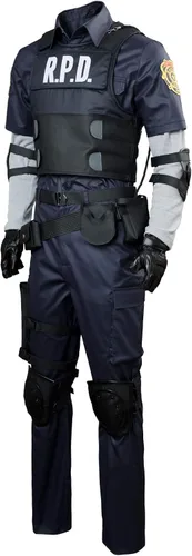 Vista 2 de Disfraz de adulto Leon Kennedy para cosplay de Halloween