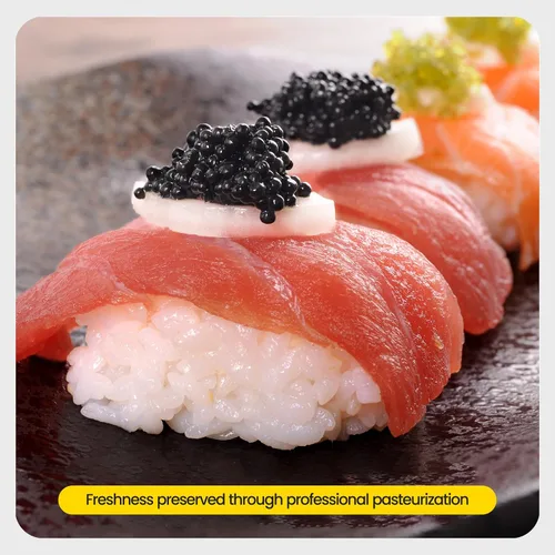 Vista 5 de Olma Siberian Osetra Aurora Black Caviar – Perlas de grano medio, grado superior, 1 oz / 28 g