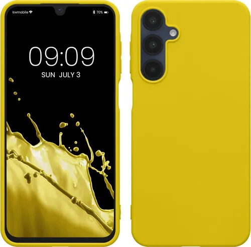 Vista 225 de kwmobile Funda compatible con Samsung Galaxy A12 - Funda protectora de silicona TPU suave y delgada - Azul Báltico
