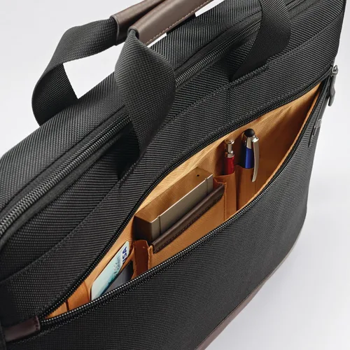 Vista 3 de Samsonite Kombi Slimbrief Maletín, NegroMarrón, talla única , Maletín delgado Kombi