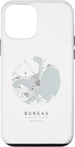 Vista 16 de Burgas Bulgaria Coordinates map - Carcasa para iPhone 16