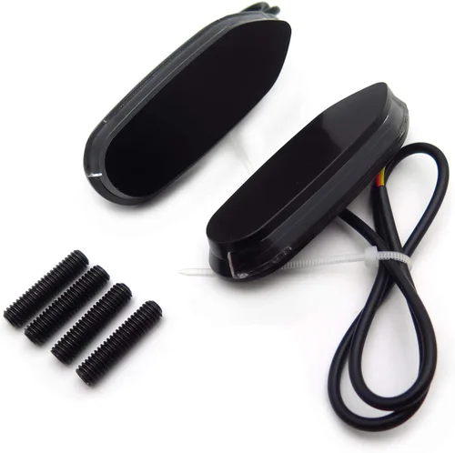 Vista 6 de SMT - Placa Base de Bloqueo de Espejo Negro con Señal LED Compatible con GSXR1000 05-08 GSXR600 06-12 gsxr750 [P/N: MT222-010A]