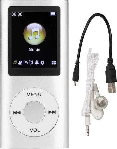 Vista 9 de Reproductor de MP3, reproductor de música MP3 portátil sin pérdidas delgado con auriculares, pantalla LCD de 1.8 pulgadas, reproductor de música