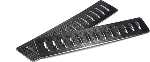 Vista 8 de Protector de parachoques trasero cepillado negro de acero inoxidable 304 para Land Rover Range Rover Velar 2017 2018 2019 Accesorios de coche