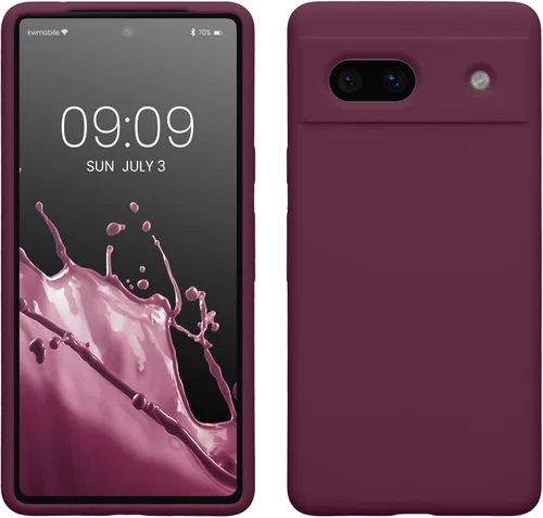 Vista 140 de kwmobile Funda Compatible con Google Pixel 6 Pro - Funda de Teléfono de Silicona TPU con Acabado Suave - Azul Caribe