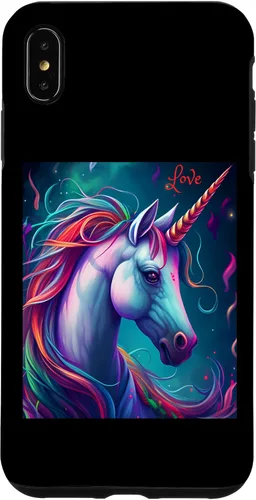 Vista 7 de iPhone 15 Unicorn Love Mystical Nature Forest Case