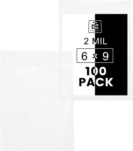 Vista 14 de Bolsas de plástico de polietileno transparentes con cierre de cremallera resellable de 6" x 9" (1000 bolsas) de 2 mil