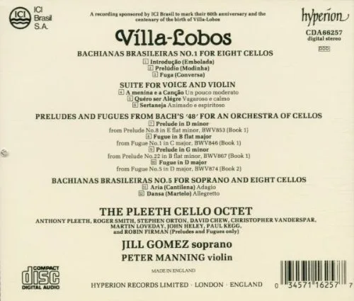 Vista 2 de Heitor Villa-Lobos Bachianas Brasileiras 1 & 5 Suite for Voice & Violin Preludes and Fugues from Bach's " for an Orchestra of Cellos - The Pleeth