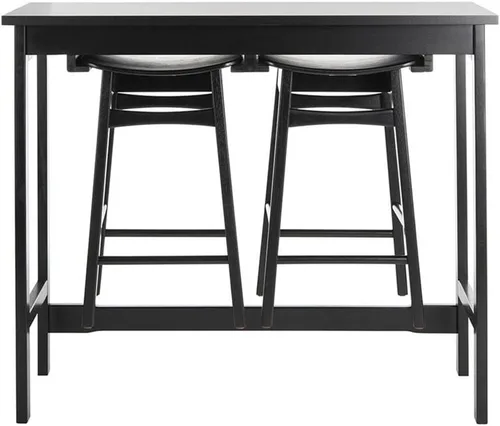 Vista 3 de Safavieh Home Collection Colbie - Juego de 3 piezas con estante de almacenamiento, color negro