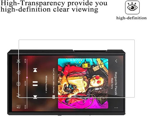 Vista 4 de Zshion - Protector de pantalla para FiiO M11 Plus, protector de pantalla de vidrio templado de dureza 9H para FiiO M11 Plus con antihuellas