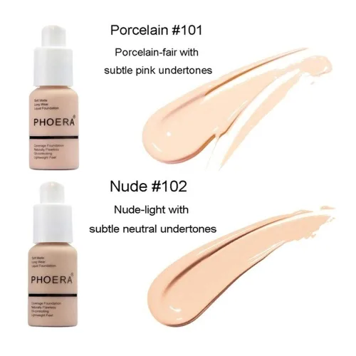Vista 2 de Base de cobertura completa de 1.0 fl oz (1.0 fl oz), corrector de control de aceite mate, base hidratante de larga duración, cubierta líquida, base