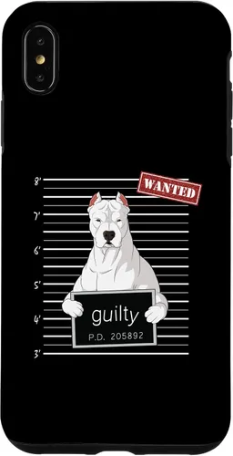 Vista 7 de iPhone 15 Dogo Argentino mug shot guilty dog Case
