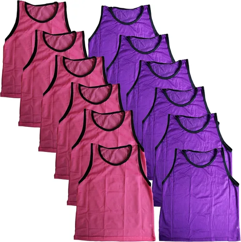 Vista 84 de BlueDot Trading Adult & Youth Scrimmage Training Vests for Soccer, Basketball & More – Available in 1, 6, 12, 24 Packs Amarillo