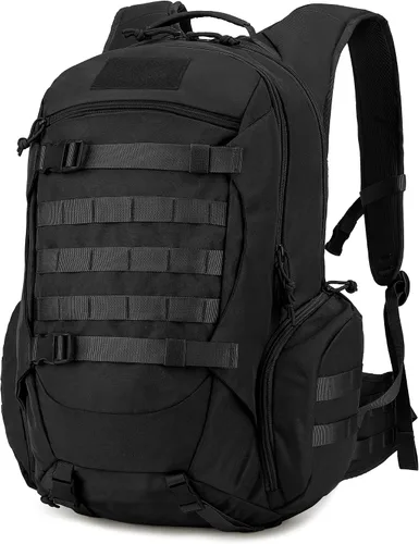 Vista 10 de Mardingtop 28L/35L mochilas tácticas Molle senderismo mochilas para acampar senderismo militar viajes motocicleta, Verde militar, 35 L