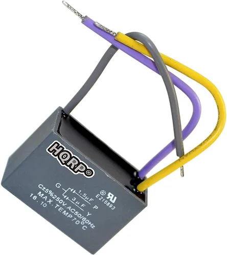 Vista 22 de HQRP Condensador compatible con ventilador de techo Hampton Bay 1uf+2uf de 3 cables con certificación UL Plus HQRP Coaster