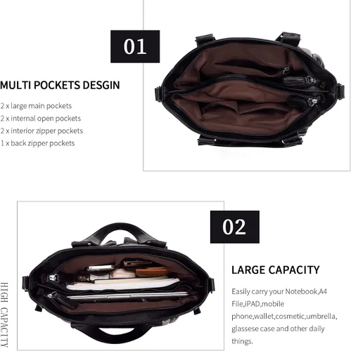 Vista 4 de Large Purses for Women Shoulder Handbags Tote Bag Hobo Bag