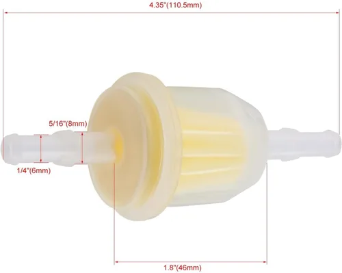 Vista 4 de AM116304 Filtro de combustible de repuesto para Kohler 25 050 22-S, 25 050 03-S, 25 050 08-S para John Deere AM101126 AM116178 X300 GY20709