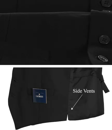 Vista 4 de Gioberti - Chaleco formal para hombre, apto para negocios o como vestimenta casual